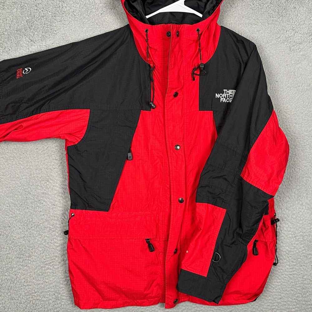 The North Face Jacket Mens Small Summit Series Red Black Mountain Parka Shell